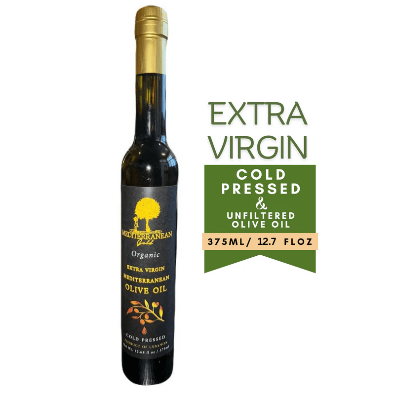 Organic Extra Virgin Olive Oil Cold Pressed 12.68 FL - Mediterranean Gold